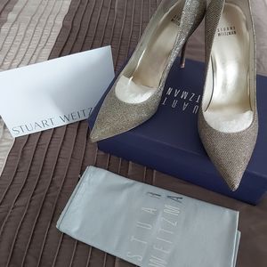 Stuart Weitzman platinum pumps